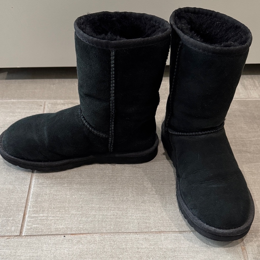 UGG Black Shearling-Lined Boots